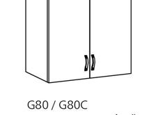 Fotogalerie G80 (80 cm), horní skříňka kuchyňské linky Royal