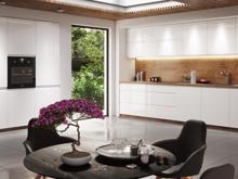 Fotogalerie D60ZL(60 cm) levá, vysoká skříňka pro vestavnou lednici kuchyňské linky Aspen - bílá