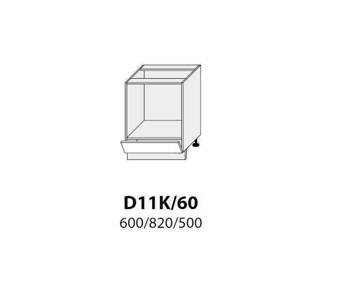 Fotogalerie D11K 60 ( 60 cm) skříňka pro vestavnou troubu, kuchyňské linky Platinum