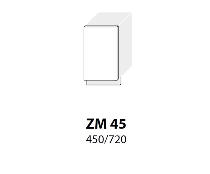 Fotogalerie ZM 45 (45 cm) dveře na myčku, kuchyňské lince Platinum