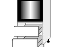 Fotogalerie D14RU/2M (60 cm) - skříňka pro vestavbu se šuplíky, kuchyňská linka Quantum