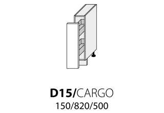 D15 CARGO (15 cm) bez drátěného programu, kuchyně Quantum