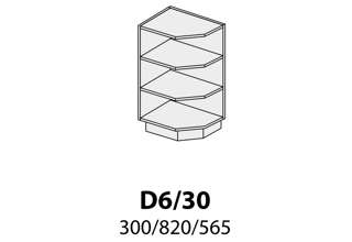 D6 30 (30 cm), kuchyňská linka Quantum