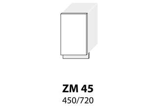 ZM 45 (45 cm) dveře na myčku, kuchyňská linka Quantum