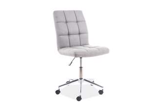Kancelářská židle bez područek Q-020-šedá