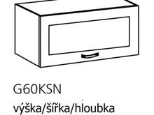 Fotogalerie G60KSN ( 60 cm), horní výklopná skříňka kuchyňské linky Sicília - bílá