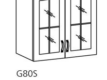 Fotogalerie G80S (80 cm), horní skříňka kuchyňské linky Sicília - bílá