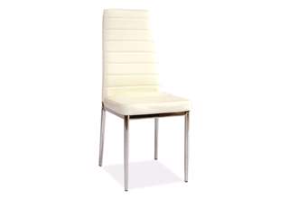 Jídelní židle H 261 - bílá/chrom