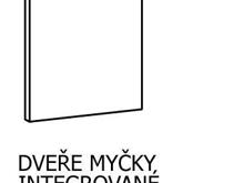 Fotogalerie Dveře na myčku 60 cm - plně integrovanou (skrytý panel)