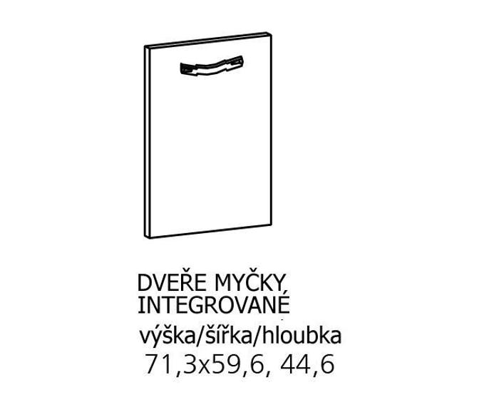 Fotogalerie Dveře na myčku 45 cm - plně integrovanou (skrytý panel)