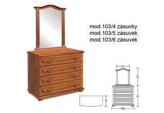 103/ 5 Avis Komoda Elit 5 zásuvek