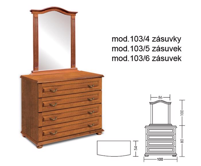 Fotogalerie 103/ 5 Avis Komoda Elit 5 zásuvek
