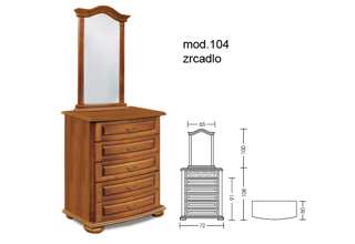 104 Zrcadlo 100x65 Avis