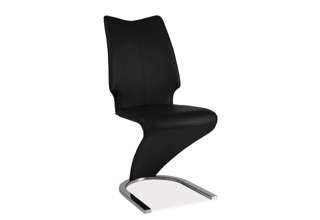 Jídelní židle H050 - chrom/černá