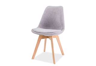 Jídelní židle Dior - dub/světle šedá