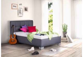 Válenda Kelly 140x200 bez matrace - potah Loft Grey (koženka)