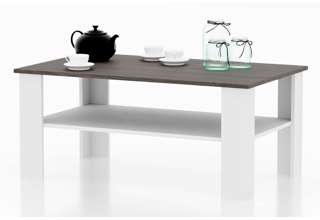 Konferenční stolek Astro - odstín oak brown/bílá