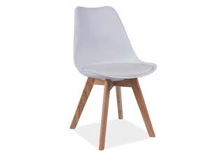 Jídelní židle Kris - buk/bílá