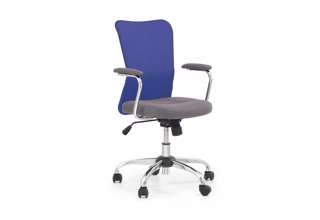 Dětská židle Andy - šedá/modrá