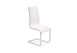 Jídelní židle K104 - bílá/sonoma ekokůže