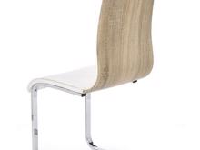 Fotogalerie Jídelní židle K104 - bílá/sonoma ekokůže