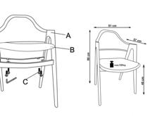 Fotogalerie Jídelní židle K247 - bílá/dub medový