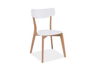 Jídelní židle Mosso - dub/bílá