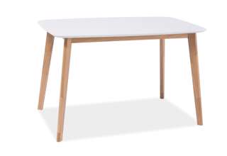 Jídelní stůl Mosso 1 120x75 - dub/bílá