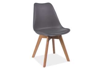 Jídelní židle Kris - buk/šedá