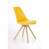 Žlutá jídelní židle K201