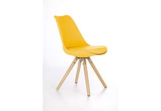 Žlutá jídelní židle K201