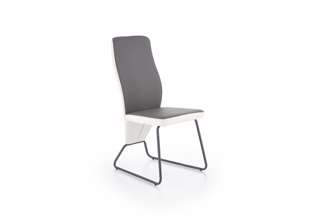 Luxusní jídelní židle K300 - bílá / popel