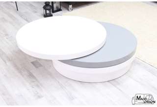 Konferenční stolek Michelle - bílá/šedá