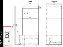 Fotogalerie D5AM 60 (60 cm) skříňka pro vestavbu, kuchyňské linky Platinum
