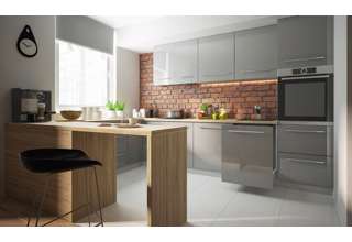 Kuchyňská linka Platinum 180/414 cm - 8 barev, vysoký lesk