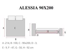 Fotogalerie Rozkládací postel Alessia 90 x 200