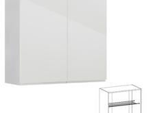 Fotogalerie G80C (80 cm), horní skříňka kuchyňské linky Aspen - bílá