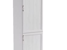 Fotogalerie D60ZL (60 cm) pravá, vysoká skříňka pro vestavnou lednici kuchyňské linky Sicília - bílá