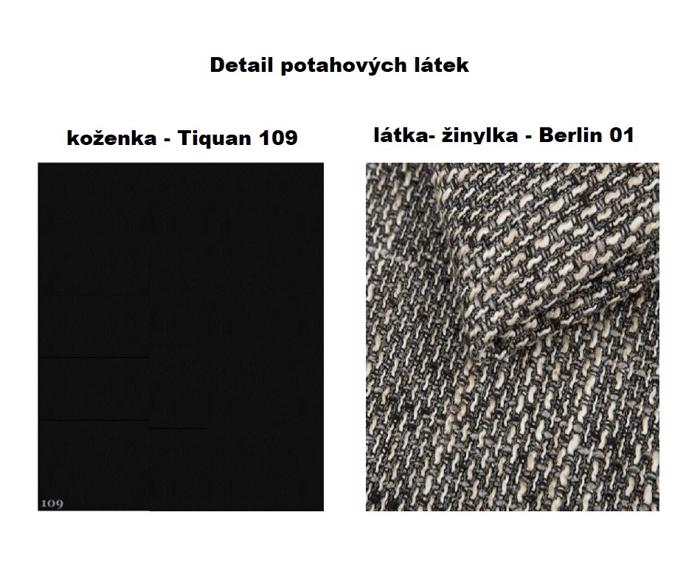 Fotogalerie Taburet Fajnn 87x87 cm - šedá/černá