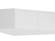 Fotogalerie Nádstavec na rohovou skříň S18 Boston - bílá/bílý Lesk