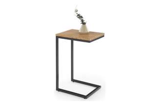 Přístavný stolek Nisa - dub zlatý/černá