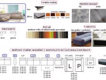 Fotogalerie Sedací souprava Metrix III.- výběr potahů
