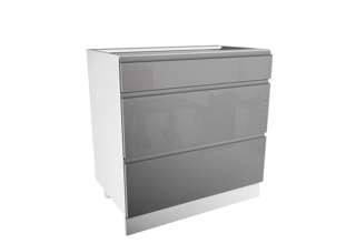 D60S3 ( 60 cm), spodní skříňka šuplíková kuchyňské linky Aspen - šedá