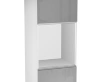 Fotogalerie D60P pravá ( 60 cm), vysoká skříňka pro vestavnou troubu kuchyňské linky Aspen - šedá