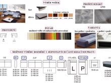 Fotogalerie Sedací souprava Metrix V - výběr potahů