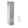 D40SP pravá ( 40 cm), vysoká skříňka pro vestavnou lednici kuchyňské linky Aspen - šedá