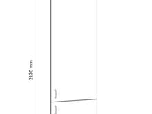 Fotogalerie D60R pravá ( 60 cm), vysoká skříňka kuchyňské linky Aspen - šedá