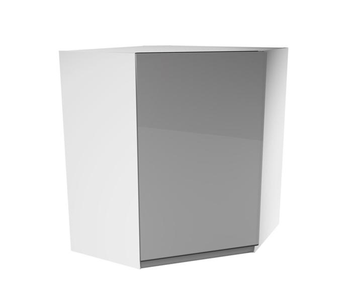 Fotogalerie G60N pravá ( 60 cm), horní skříňka rohová kuchyňské linky Aspen - šedá