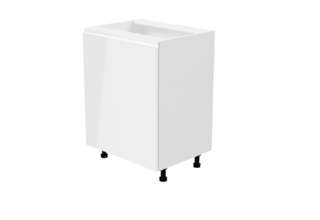 D60P/L (60 cm) levá, spodní skříňka jedno dvířková kuchyňské linky Aspen - bílá
