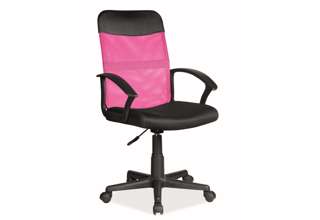 Dětská kancelářská židle Q-702, Růžová/černá